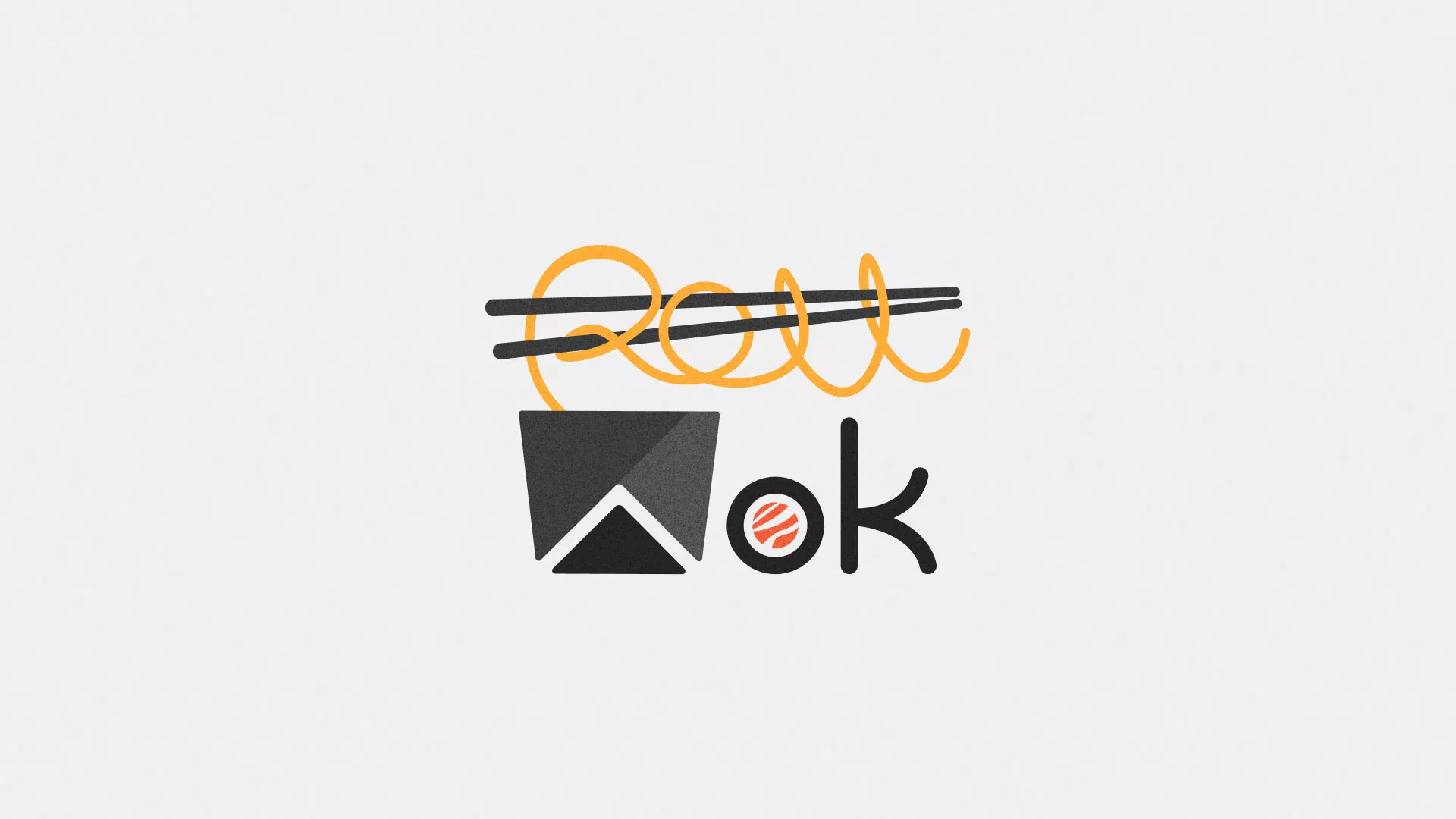 Разработка логотипа суши-бара «Roll Wok Club» в Грозном